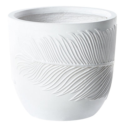 Plant Pot FTERO Ceramic 35 cm Off-White