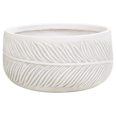Plant Pot FTERO Ceramic 35 cm Off-White