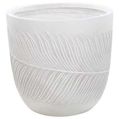 Plant Pot FTERO Ceramic 42 cm Off-White
