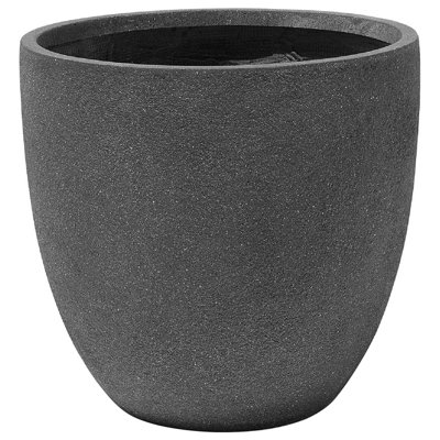 Plant Pot KANNIA Ceramic 55 cm Graphite Grey