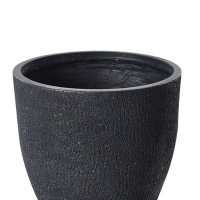 Plant Pot KANNIA Ceramic 55 cm Graphite Grey