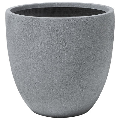 Plant Pot KANNIA Ceramic 55 cm Light Grey