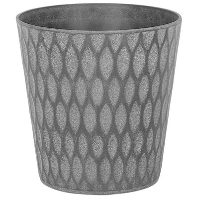 Plant Pot LAVRIO Stone 36 cm Dark Grey