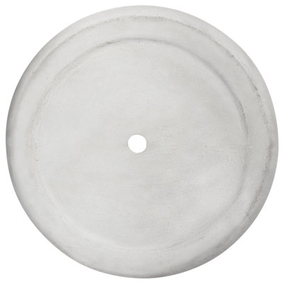 Plant Pot MESSENE Ceramic 41 cm Light Grey