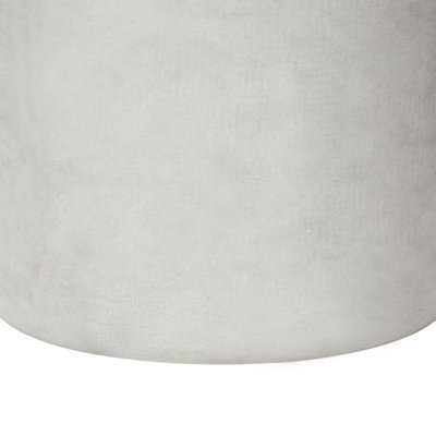 Plant Pot MESSENE Ceramic 41 cm Light Grey