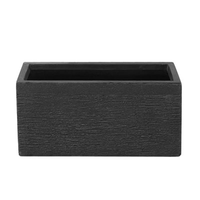 Plant Pot MYRA Ceramic 50 cm Black