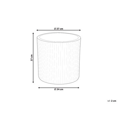 Plant Pot OREOI Ceramic 37 cm Off-White