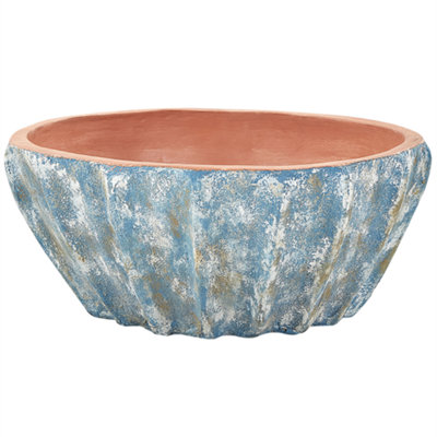 Plant Pot OSTRYA Ceramic 51 cm Blue