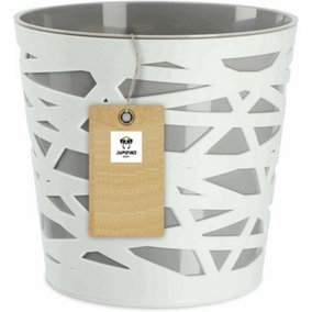 Plant pot planter Flowerpot Crystal Modern Decorative Daizy All Grey 19cm