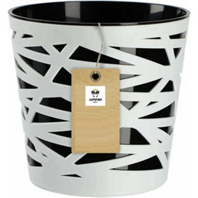 Plant pot planter Flowerpot Crystal Modern Decorative Daizy Black 13cm