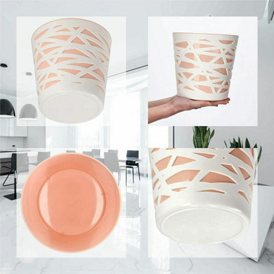 Plant pot planter Flowerpot Crystal Modern Decorative Daizy Peach 15cm
