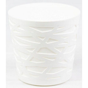 Plant pot planter Flowerpot Crystal Modern Decorative Daizy White 15cm