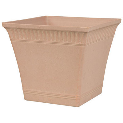 Plant Pot PSATHA Stone 34 cm Peach Pink