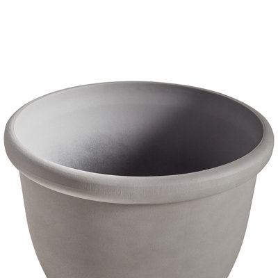 Plant Pot TESALIA Synthetic Material 49 cm Grey