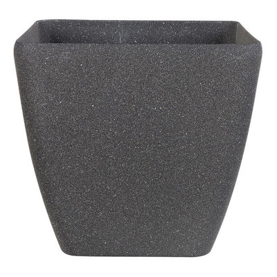 Plant Pot ZELI Stone 34 cm Dark Grey