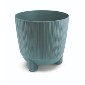 Plant Pots Indoor Outdoor Plastic Flowerpot  RYFO Scandinavian blue 13cm