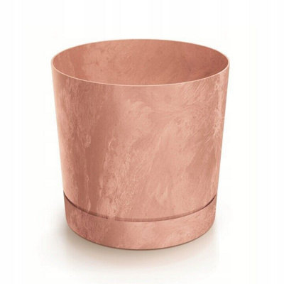 Plant Pots Indoor Outdoor Plastic Flowerpot Small Medium Large Tubo 5 Colours Terracotta 15cm