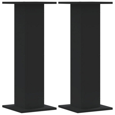 Plant Stands 2 pcs Black 30x30x80 cm Engineered Wood