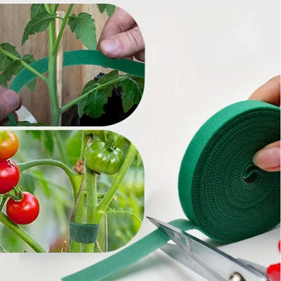 Plant Support Fastening Tape Hook And Loop Reusable Plant Tie Tape 12mm ...