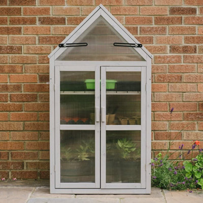 Plantpak Wooden Growhouse - Dove Grey - 3