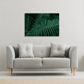 Plants background. Biophilia trend (Canvas Print) / 101 x 77 x 4cm
