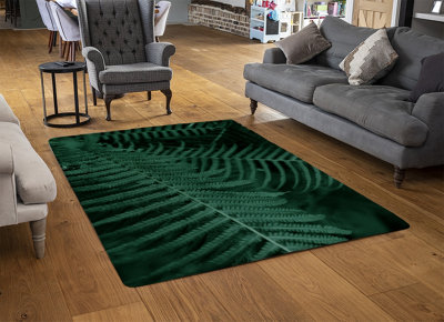 Plants Background. Biophilia Trend Designer Special Soft Home Rug