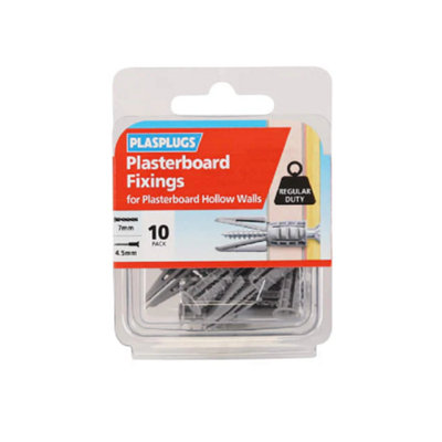 Plasplugs - CF 104 Standard Plasterboard Fixings Pack Of 10 | DIY At B&Q