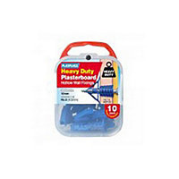 Plasplugs Heavy Duty Plasterboard Fixing (Pack of 10) Blue (One Size)
