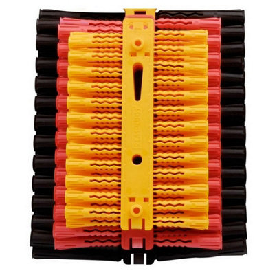 Plasplugs Supergrip Wall Plugs (Pack of 100) Yellow/Red/Brown (One Size)