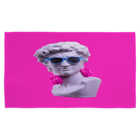 Plaster statue of David's head in blue sunglasses (Kitchen Towel) / Default Title