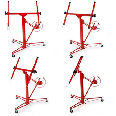 Plasterboard Lifter - 1-man operation, height 140 - 355 cm, width 125 - 295 cm - red