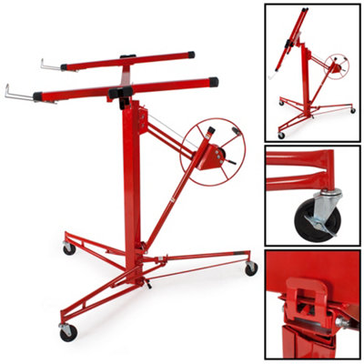 Plasterboard Lifter - 1-man operation, height 140 - 355 cm, width 125 - 295 cm - red