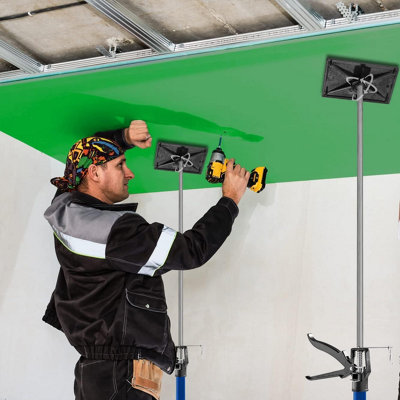 Plasterboard Lifter 2Pack with Plasterboard Carrier, Telescopic Drywall ...