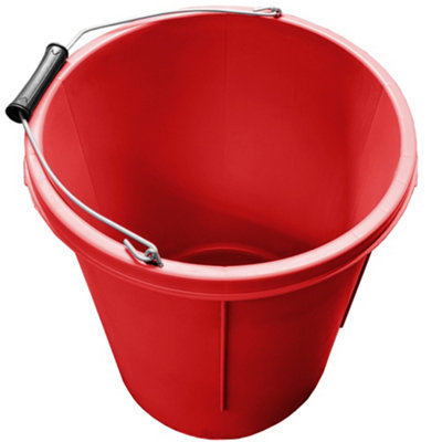 Plasterers Bucket Red for Mixing Building Plaster and Holding Water ...