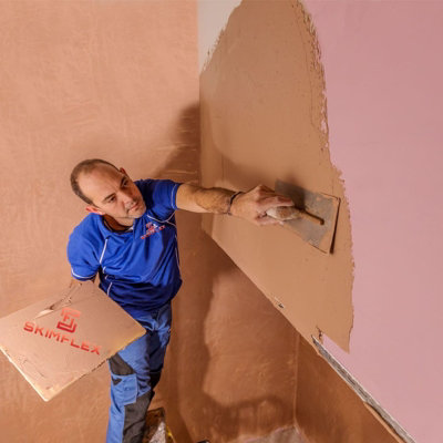 Plastering Hawk Aluminium 13 x 13 Wood handle Skimflex