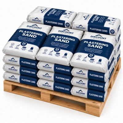 Plastering Sand 25kg Bag Pack of 20 - Fine Washed Sand for Plastering ...