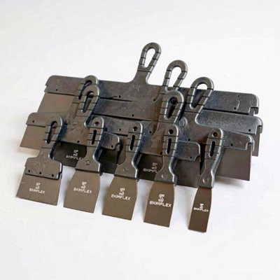 Plastering Spatula Drywall Taping Filling stainless blade Putty Set 12