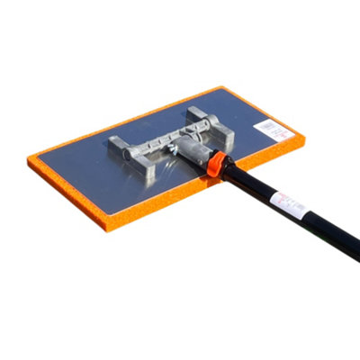 Plastering sponge float on swivel base & Ext Pole