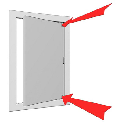 Plastic Access Panel Inspection Hatch Door 350mm x 350mm - 5