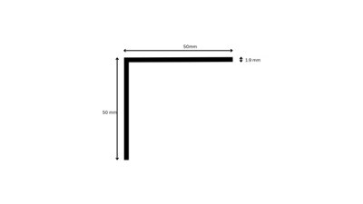 PLASTIC ANGLE CORNER TRIM RIGID STRIP PVC 90 DEGREE WHITE 1 METRE 50mm ...