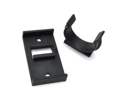 Plastic Clip for Black Legs Sofa Beds Cupboard Cabinets Kitchen - Pack of 4