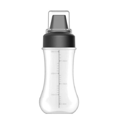 Plastic Condiment Bottles for Sauces, BBQ (Black)