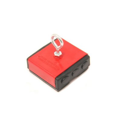 Plastic Covered Holding Magnet for Attaching to a Chain or Rope for ...
