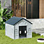 Plastic Dog House Dog Kennel with Steel Door 650 x 757 x 632 mm