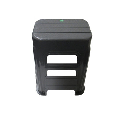 Plastic Double Step Stool Tall 150KG (Grey Lightweight Motorhome ...