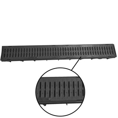 Plastic Drainage Channel Pack 1m Length Drain Channel and Grill