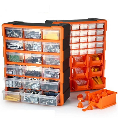 Plastic Drawer Parts Organizer Tool and Screw Storage Cabinet Box