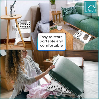 Plastic Folding Step Stool, Strong Heavy Duty Skid Resistant Stool