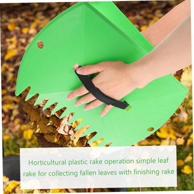 Plastic Garden Rake for Home Use Leaf Collector Tool with Easy to Clean ...