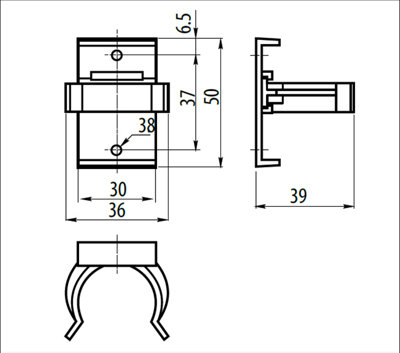 Plastic Legs with Clip for Cabinets Cupboards 95 - 165mm - Pack of 20 - 3